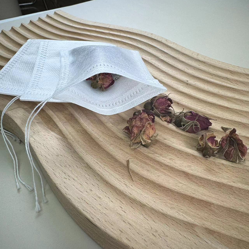 7cm*9cm Non Woven Drawstring Tea Bag For Loose Tea