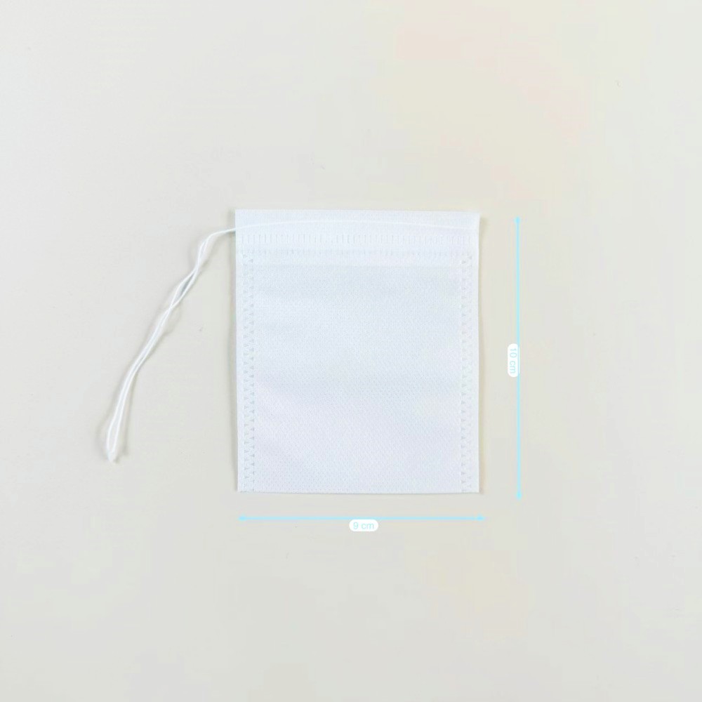 9cm*10cm Non Woven Drawstring Tea Bag For Tea and coffee powder