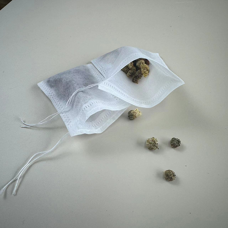 7cm*9cm Non Woven Drawstring Tea Bag For Loose Tea