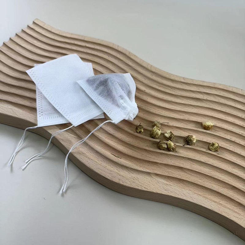 7cm*9cm Non Woven Drawstring Tea Bag For Loose Tea