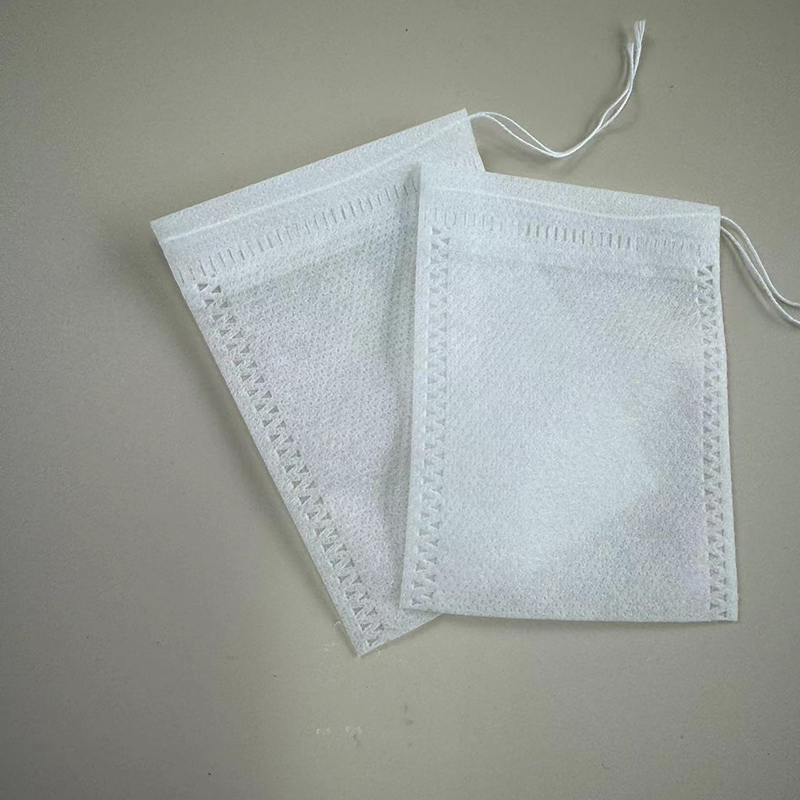 7cm*9cm Non Woven Drawstring Tea Bag For Loose Tea