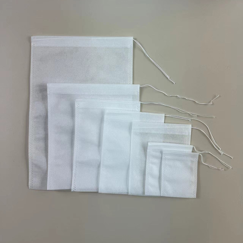 7cm*9cm Non Woven Drawstring Tea Bag For Loose Tea