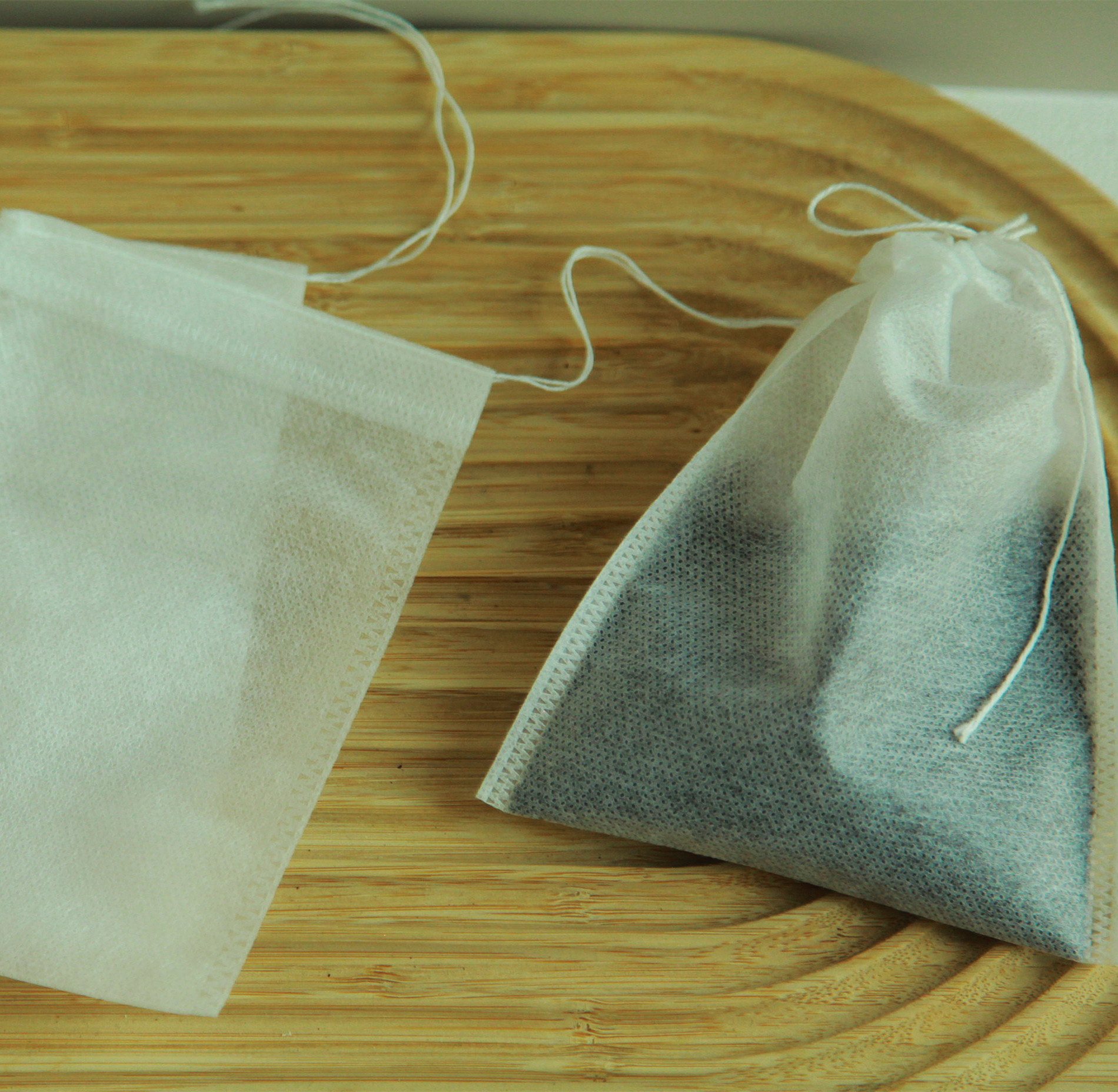 Food Grade Non Woven Drawstring Tea Bag For Herbal Tea