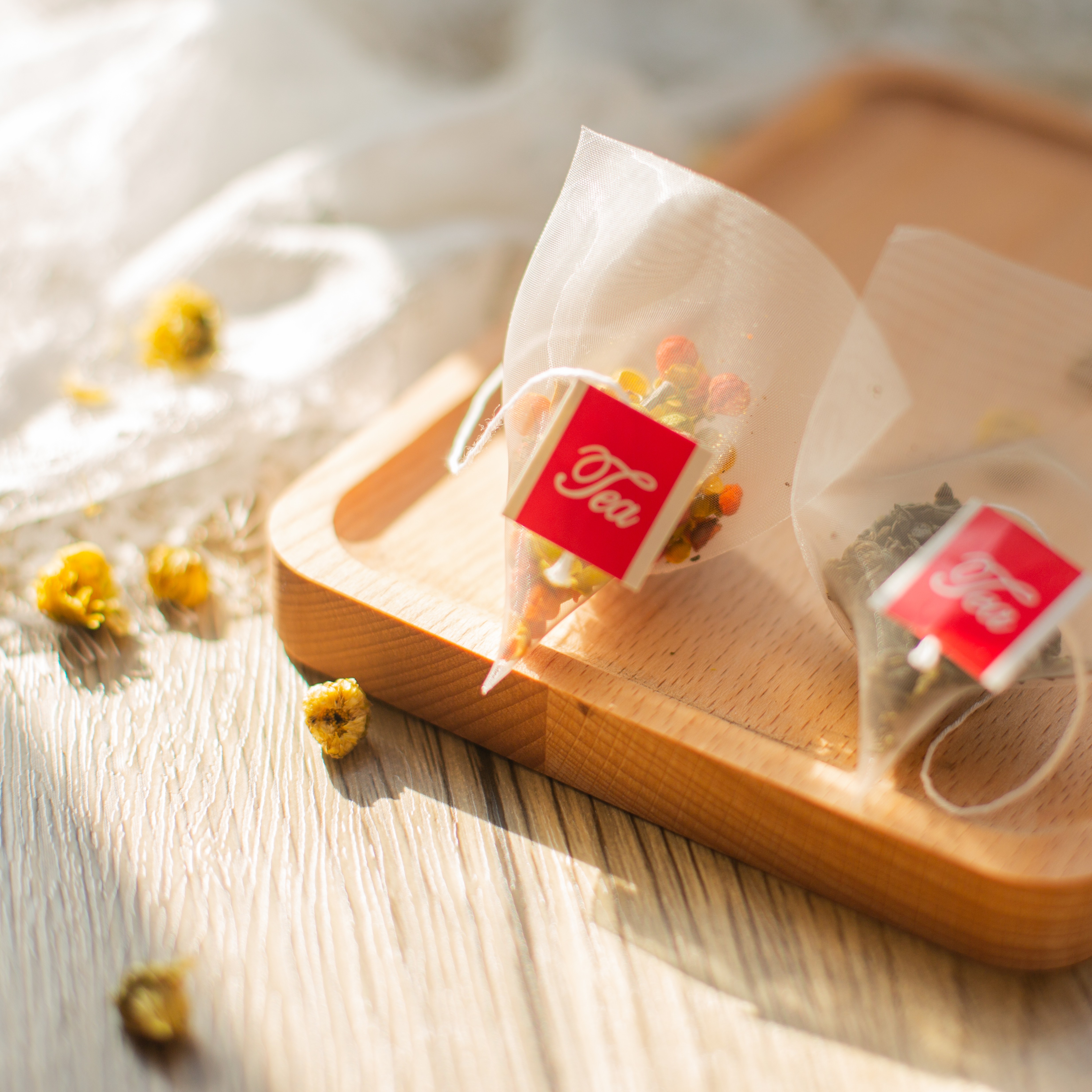 Pla mesh disposable tea bags eco friendly material product